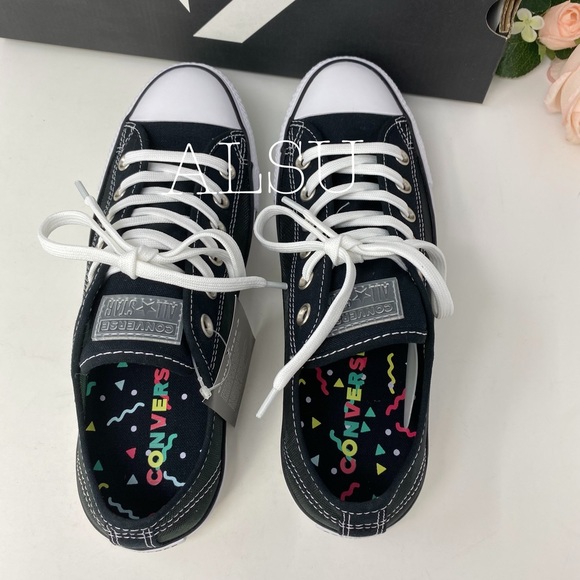 Converse Ctas Low Top Mesh Black W AUTHENTIC - Picture 7 of 8